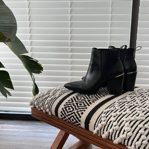 Steve Madden Black Leather Boots